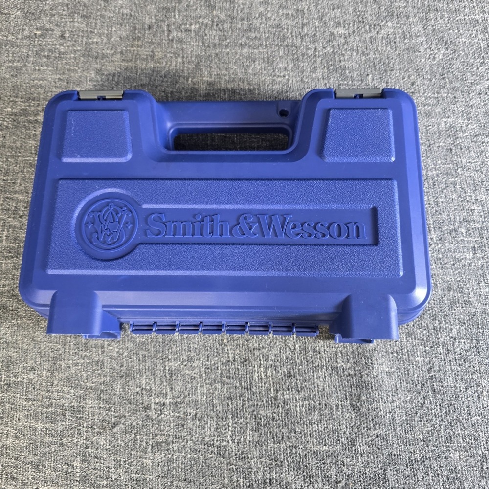 Smith & Wesson Blue OEM Hard Gun Revolver Storage Case Foam Padded